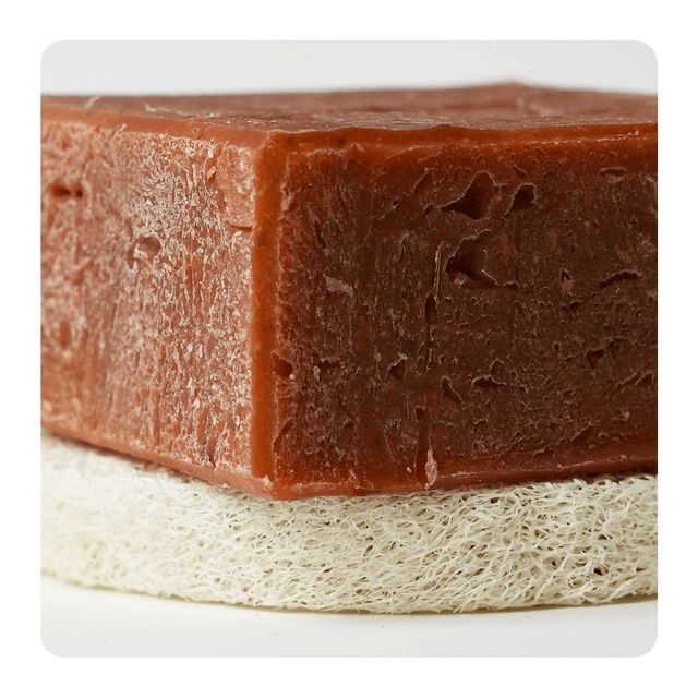 Porte savon en luffa