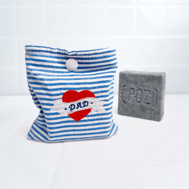 Pochette à savon &quot;DAD&quot; et son savon